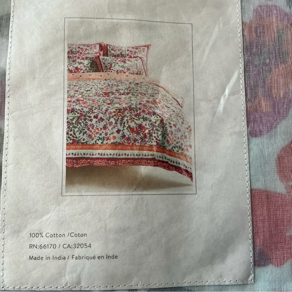 Anthropologie Hammonton euro sham floral multicolored NWT